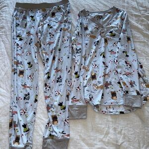 Cuddl Duds blue Pajama Set Cozy Winter Sleepwear